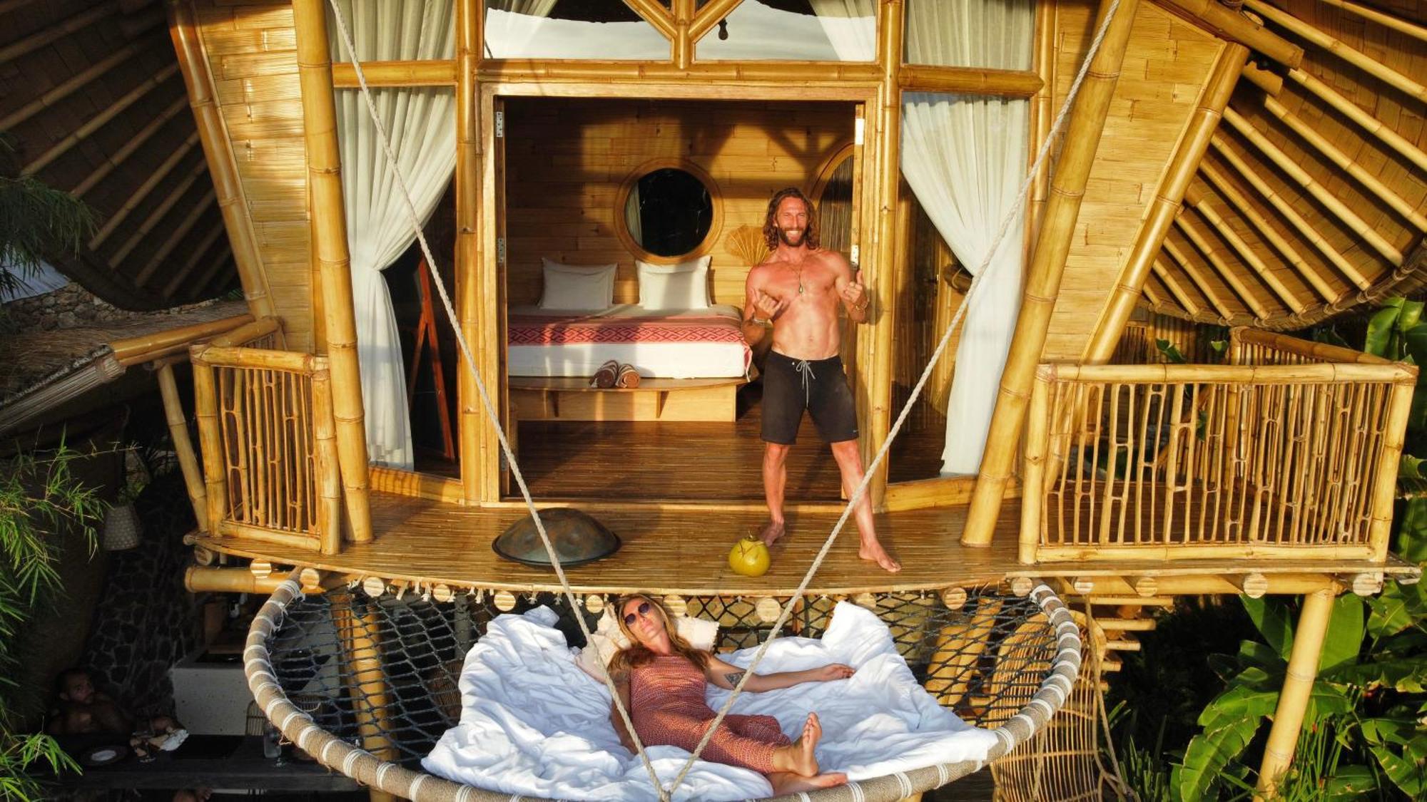 Kalma Bamboo Eco Lodge Kuta  Bagian luar foto